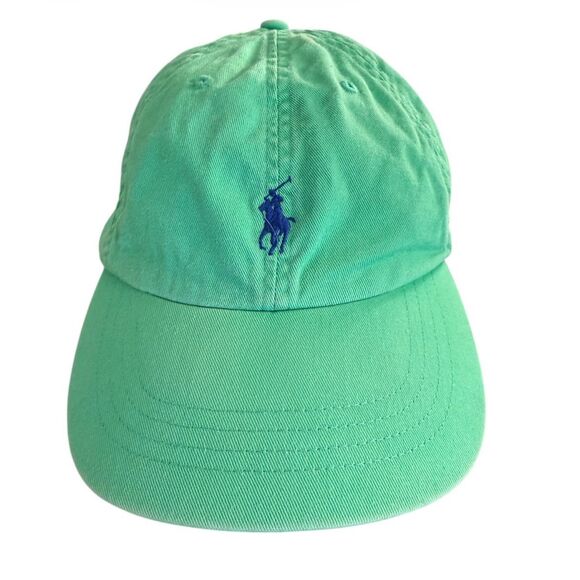 Polo Ralph Lauren Men's Green Cotton Twill Ball Cap Hat One Size Embroidered - Picture 1 of 7